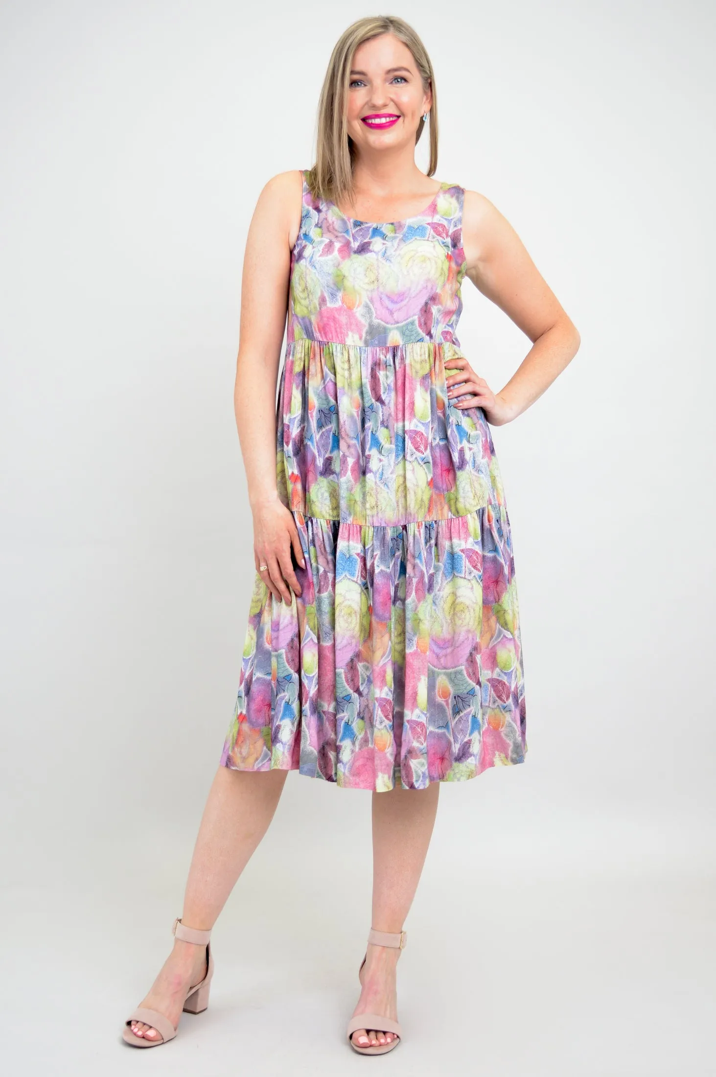 Juni Dress, Rosebud, Linen Bamboo - Final Sale