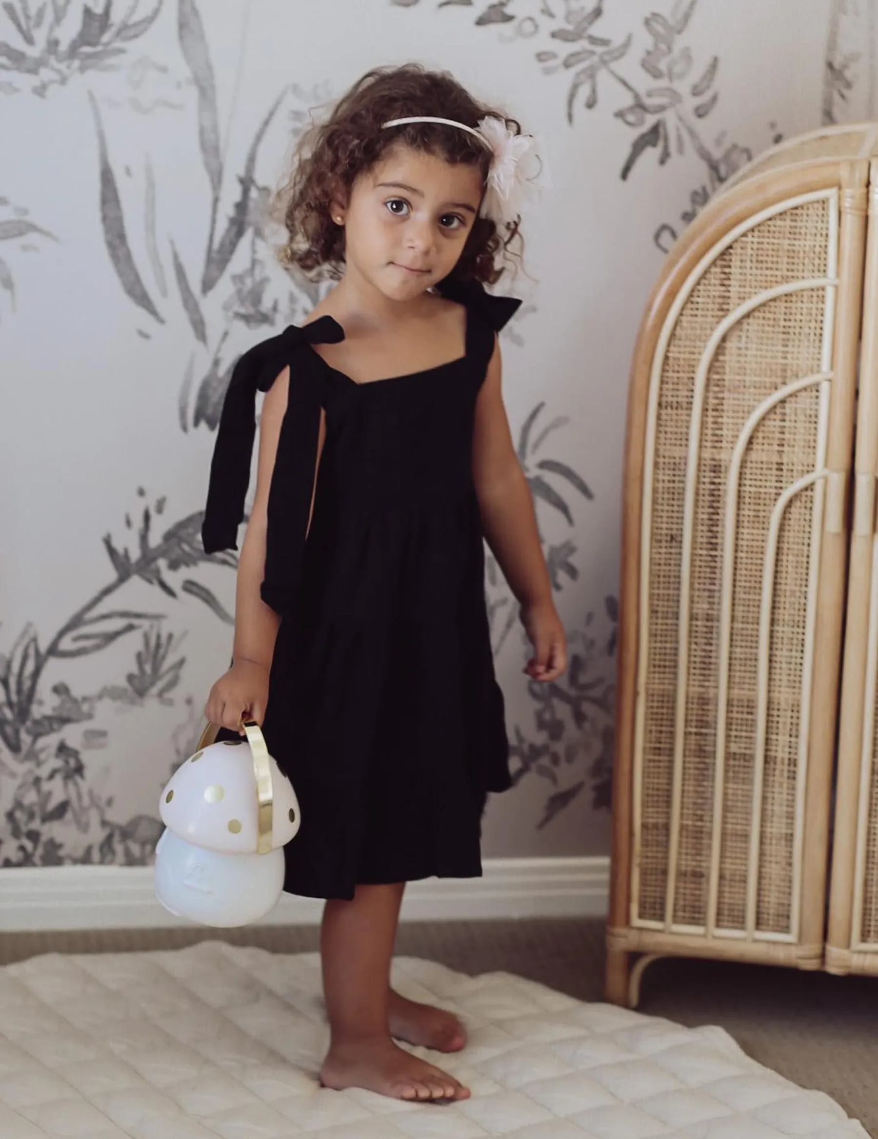 Karolina Tiered Dress - Black Noir