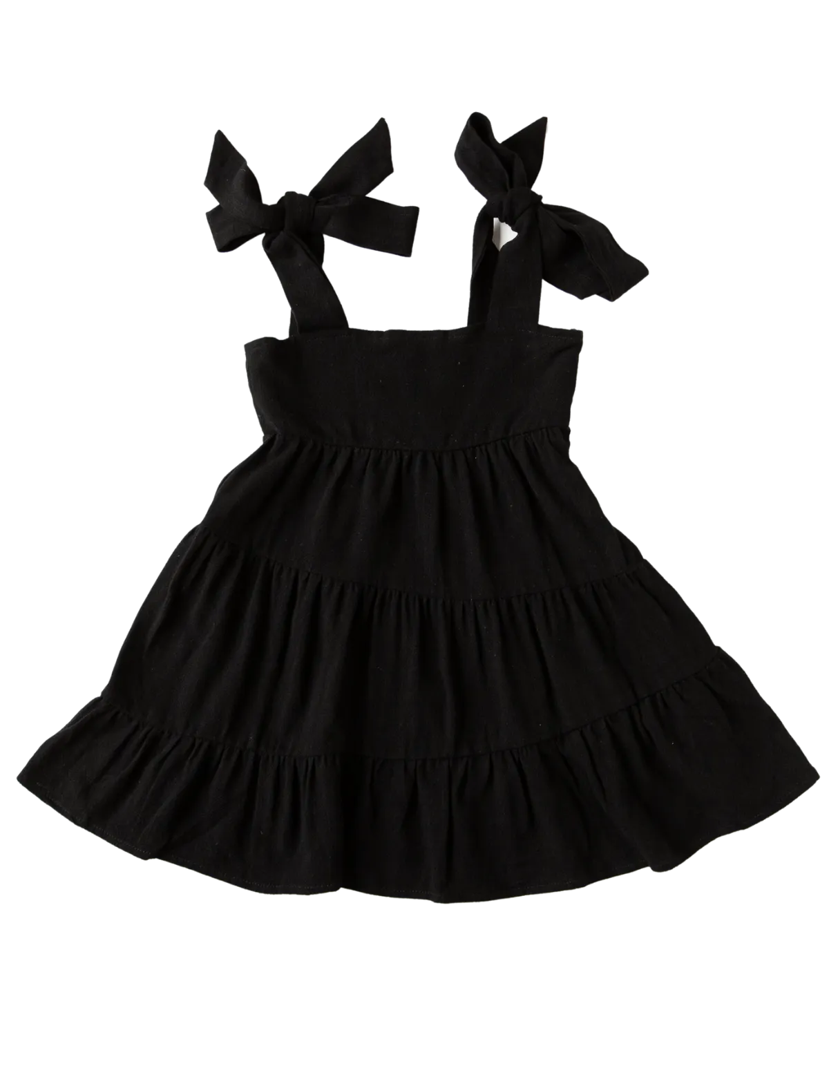 Karolina Tiered Dress - Black Noir