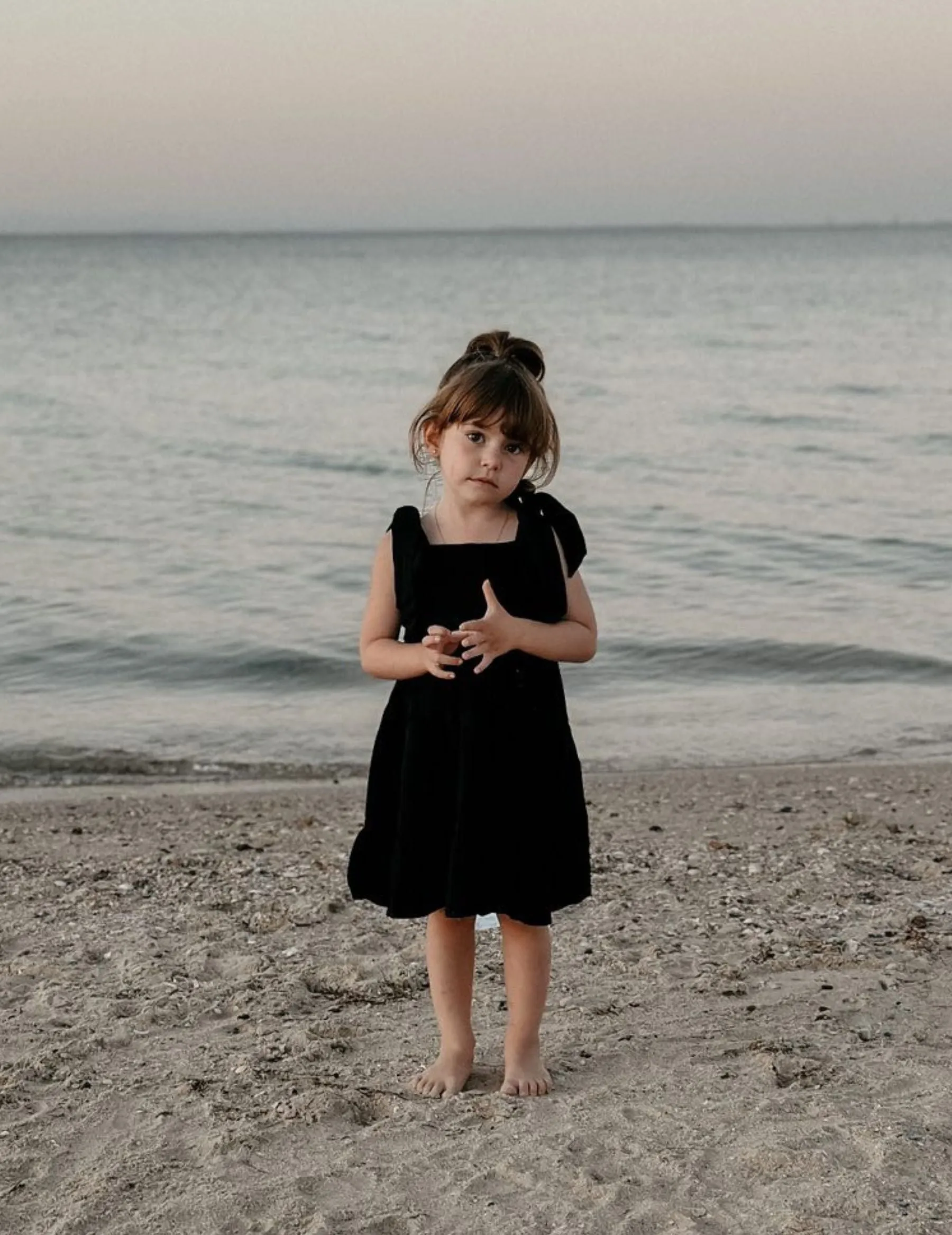 Karolina Tiered Dress - Black Noir