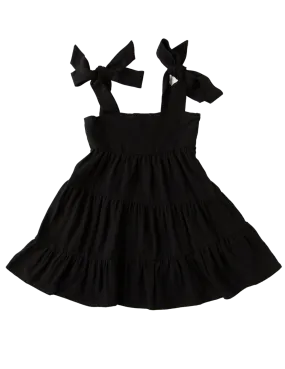 Karolina Tiered Dress - Black Noir