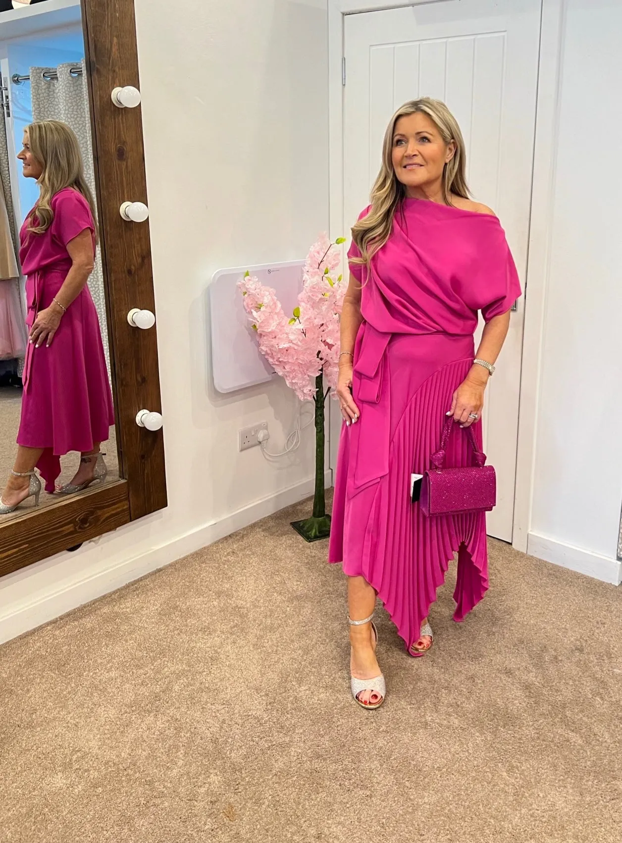 Kevan Jon mila dress fuchsia