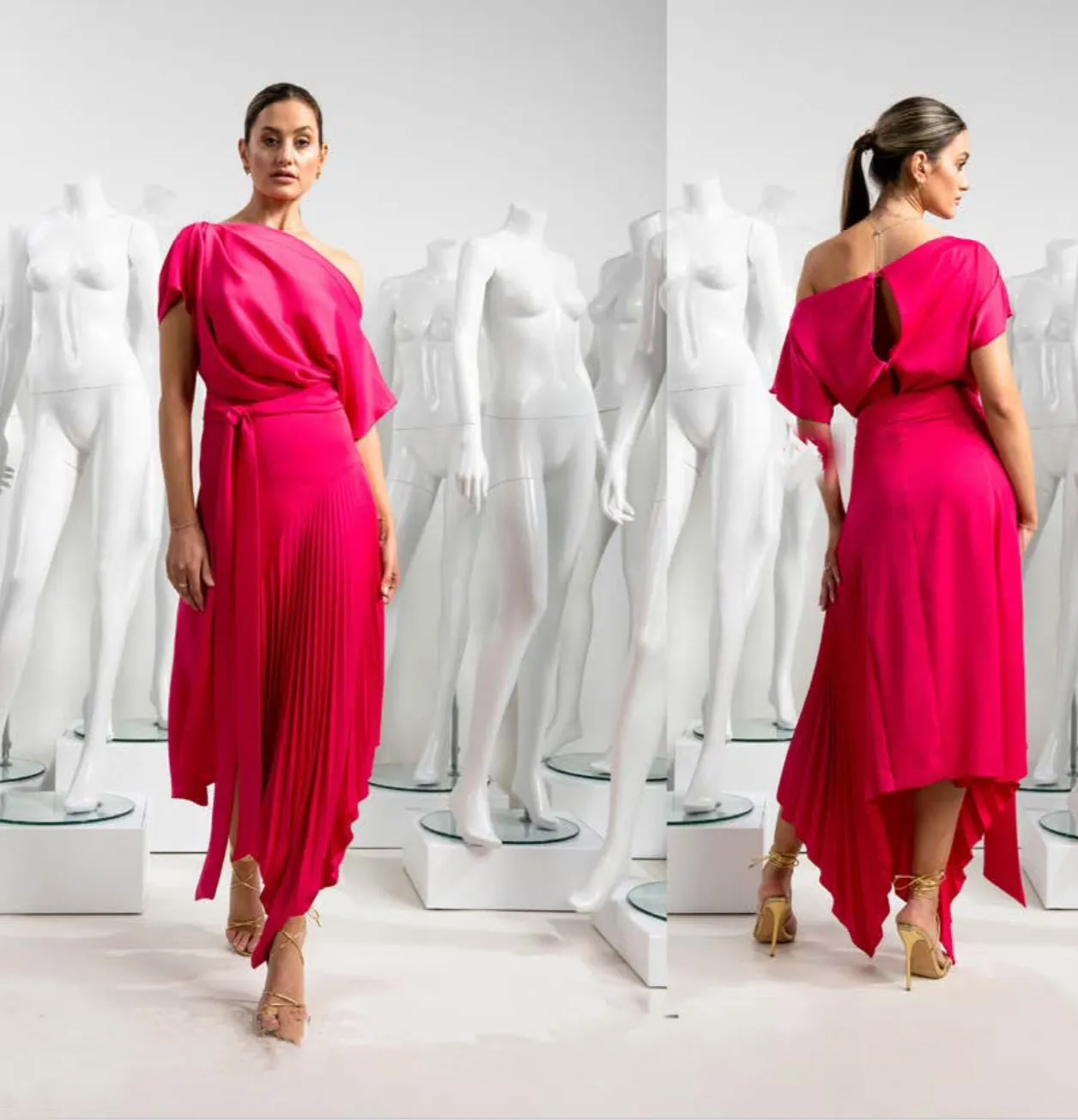 Kevan Jon mila dress fuchsia