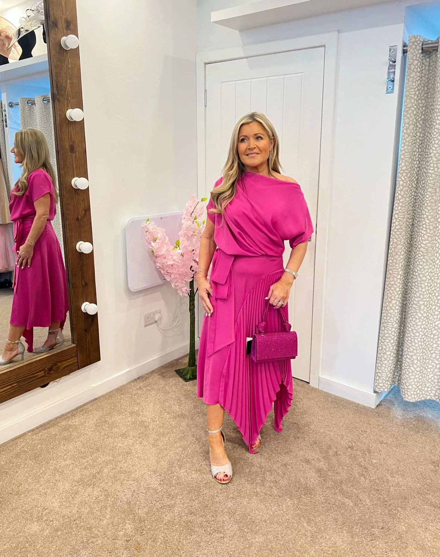 Kevan Jon mila dress fuchsia