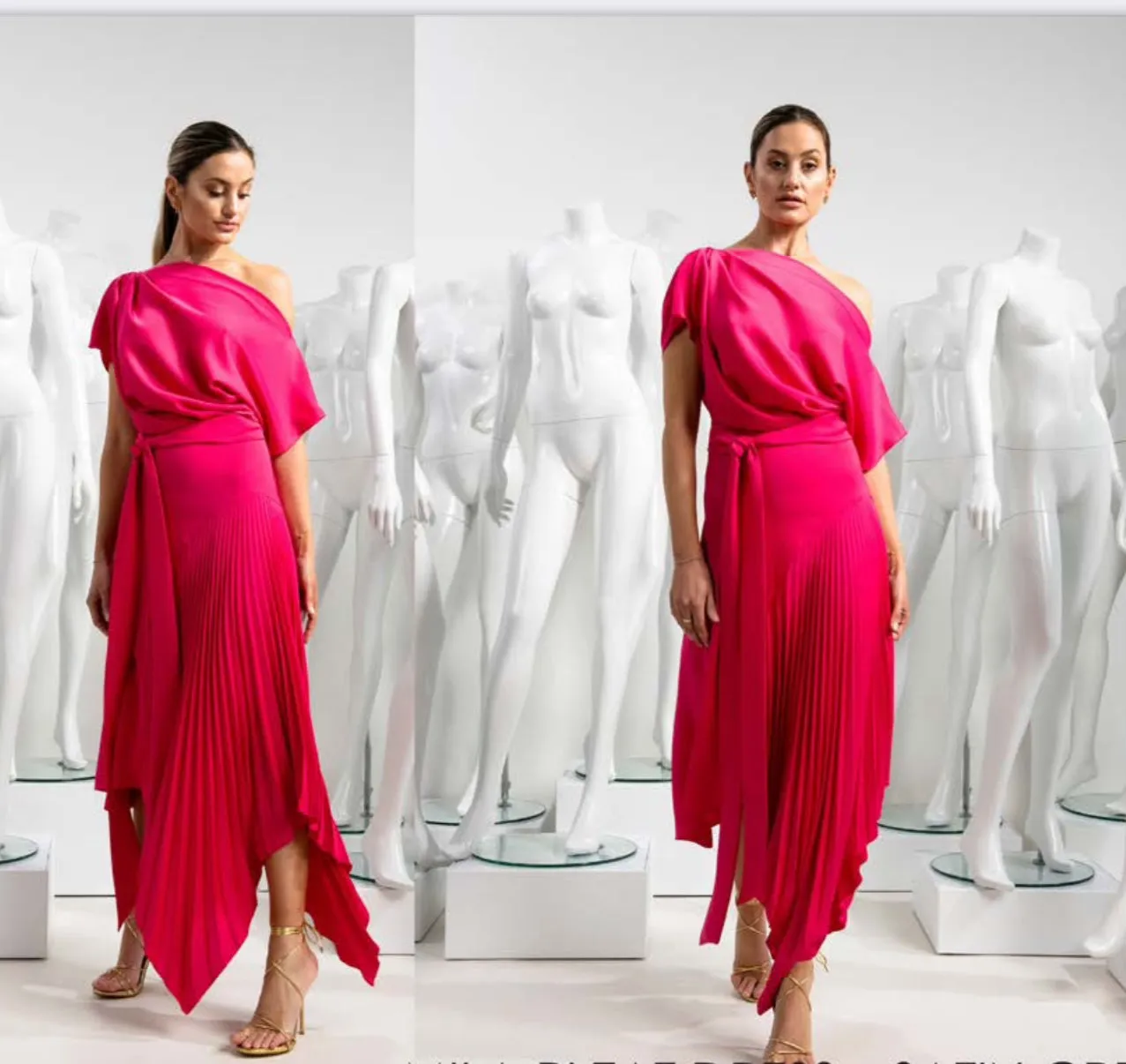 Kevan Jon mila dress fuchsia