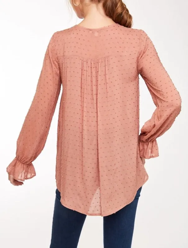 L Love Babydoll Top - Mauve