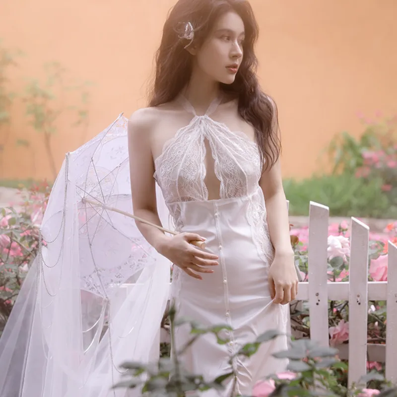 Lace Trim Satin Cami Nightdress