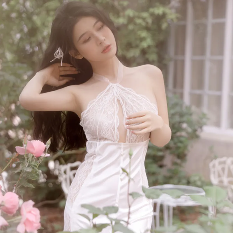 Lace Trim Satin Cami Nightdress