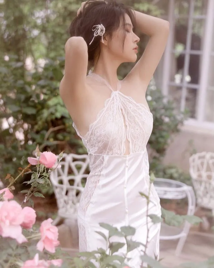 Lace Trim Satin Cami Nightdress