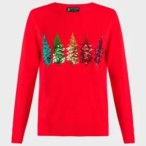 Ladies Christmas Tree Jumper