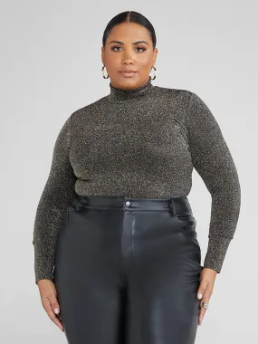 Laina Mockneck Shimmer Top