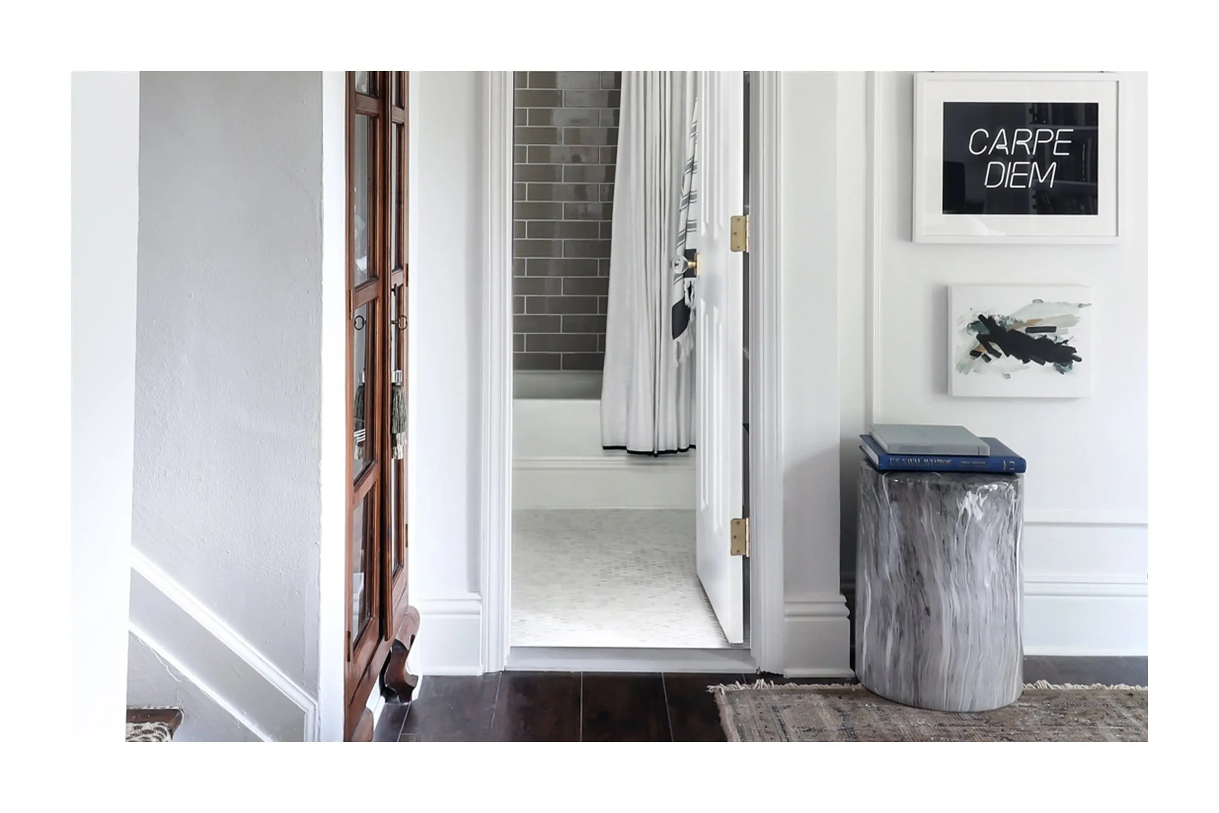 Loara Marble Ceramic Stool