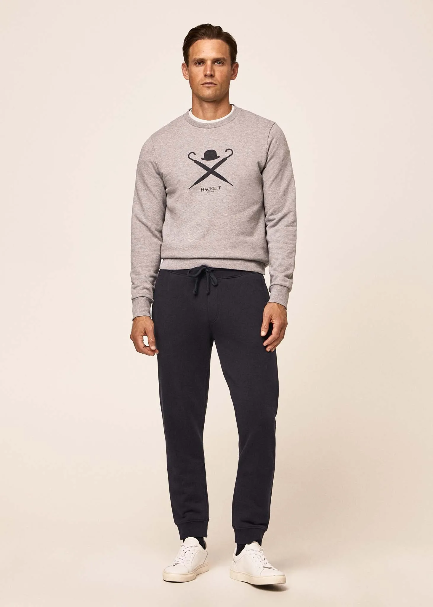 Logo sweatshirt - light grey marl