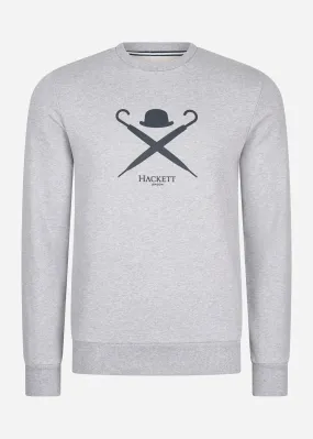 Logo sweatshirt - light grey marl
