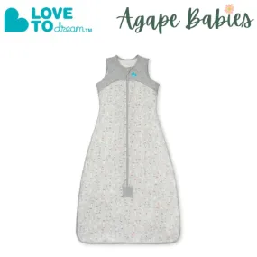 Love To Dream Sleep Bag Organic Light Grey Lite 0.2 Tog Sleeveless