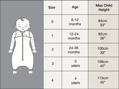 Love To Dream Sleep Suit Organic Lite 0.2 Tog- Grey Seagills