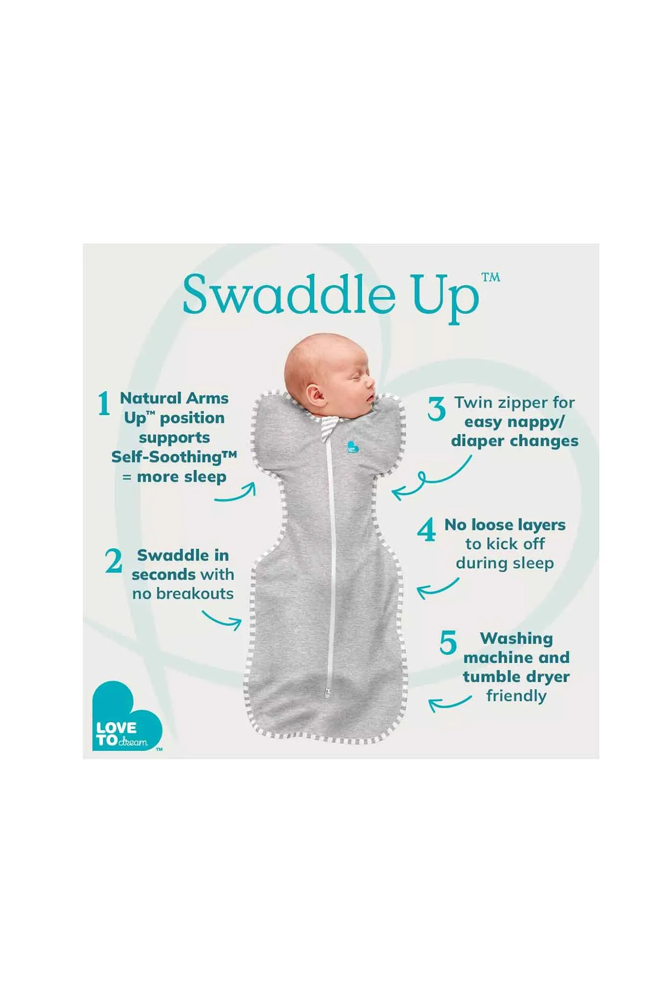Love To Dream Swaddle Up Lite 0.2 TOG