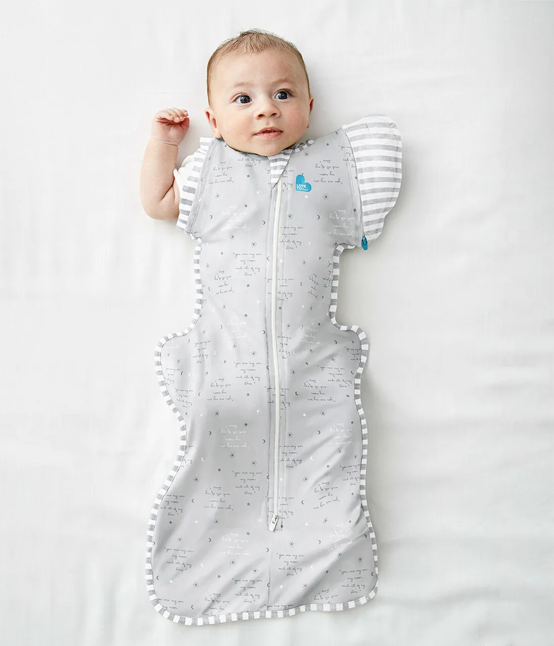 Love To Dream Swaddle Up Transition Bag 0.2 Tog Lite Grey - 2 Sizes