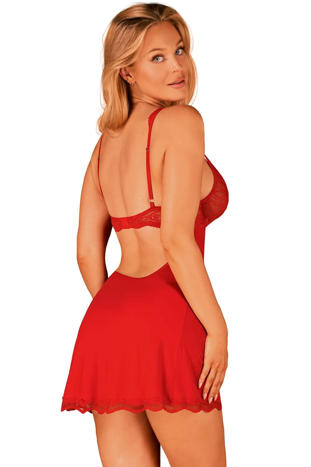 Luvae Babydoll & Thong Red