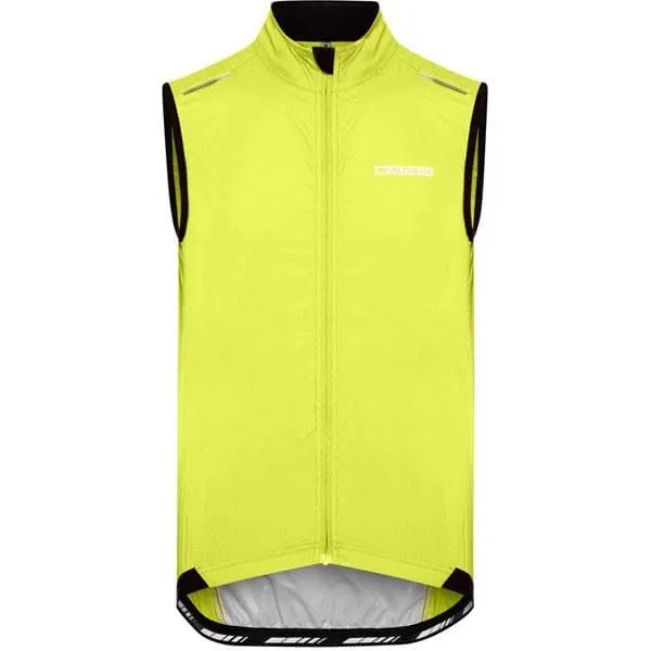 Madison Sportive men's windproof gilet; lime punch medium