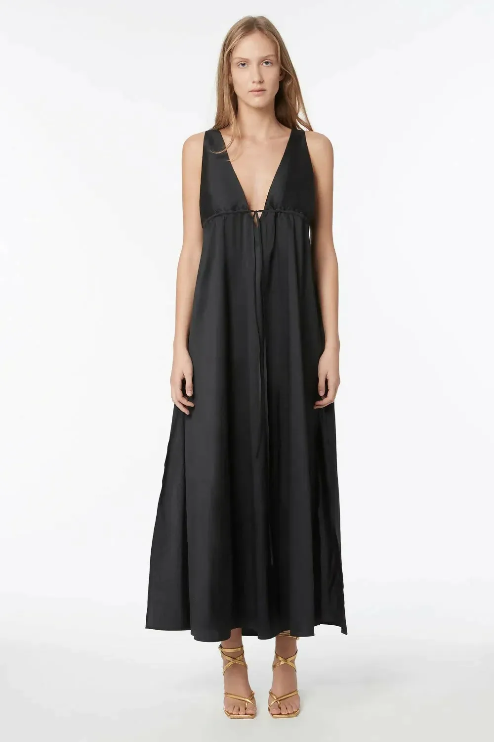 Manning Cartell Fantasy Island Maxi Dress Black Size AU 12