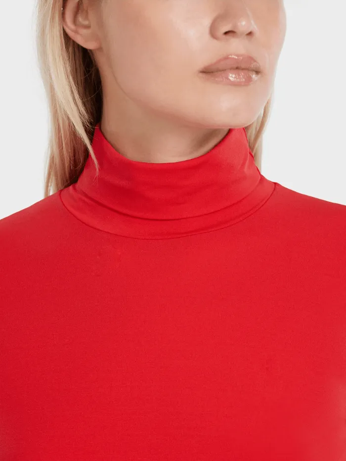 Marc Cain Collections Jumper With Roll Neck In Red VC 48.54 J03 COL 270