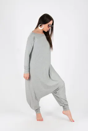 MARLA Long Sleeve Summer Harem Jumpsuit