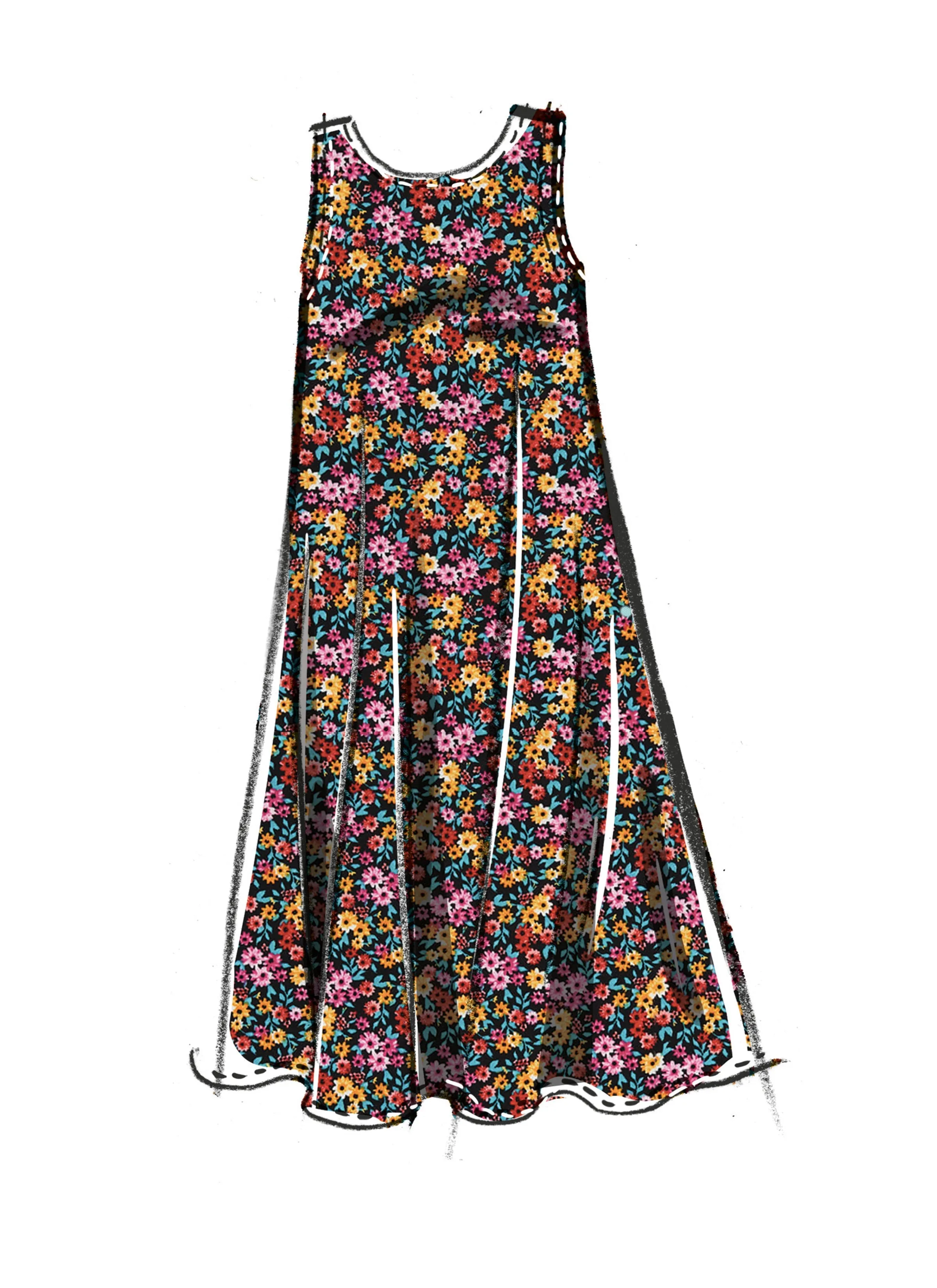 McCall's Sewing Pattern M8354 Girls' Dress, Slip Dress and Jacket