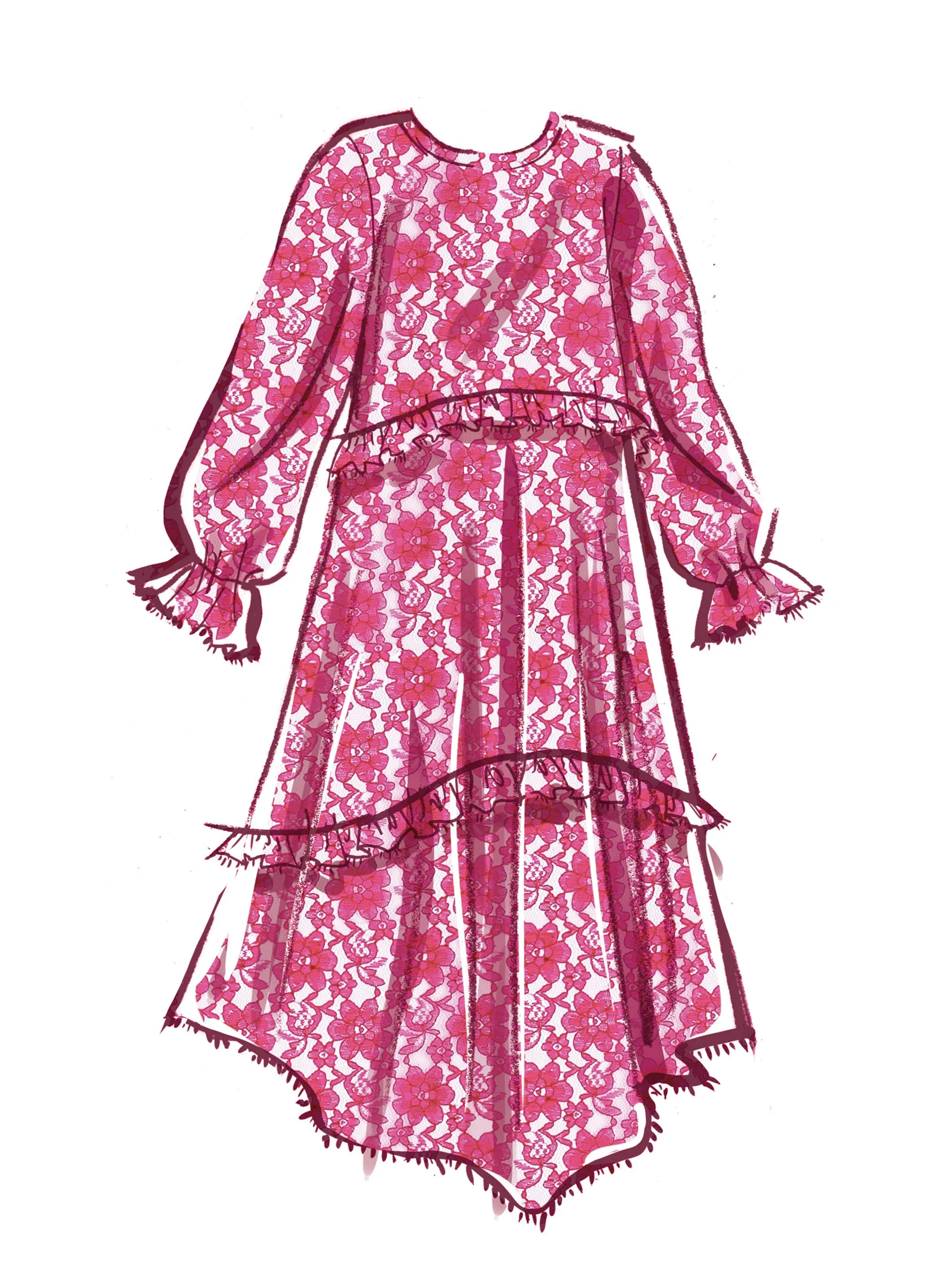 McCall's Sewing Pattern M8354 Girls' Dress, Slip Dress and Jacket