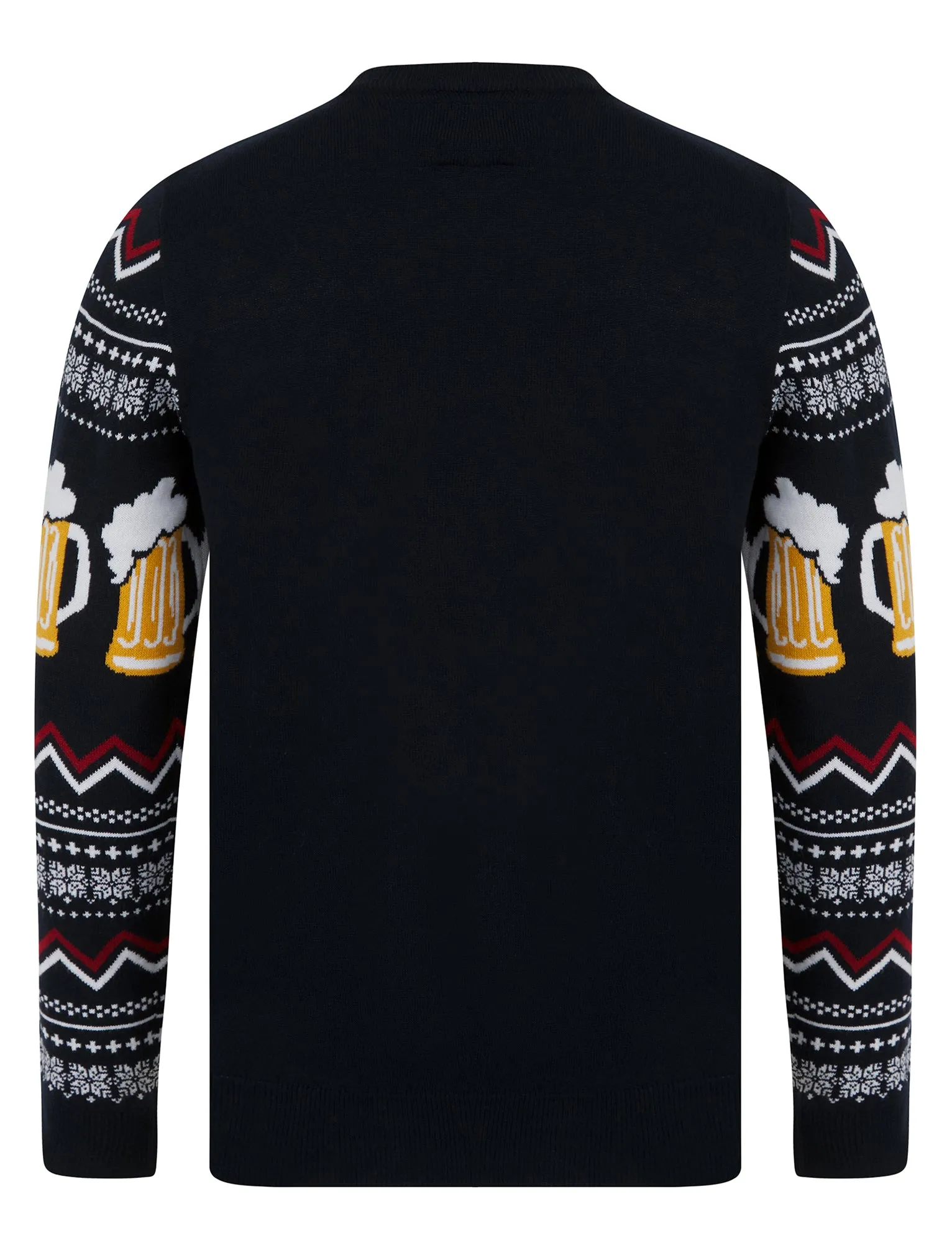 Men's Most Wonderful Novelty Knitted Christmas Jumper in Ink - Merry Christmas
