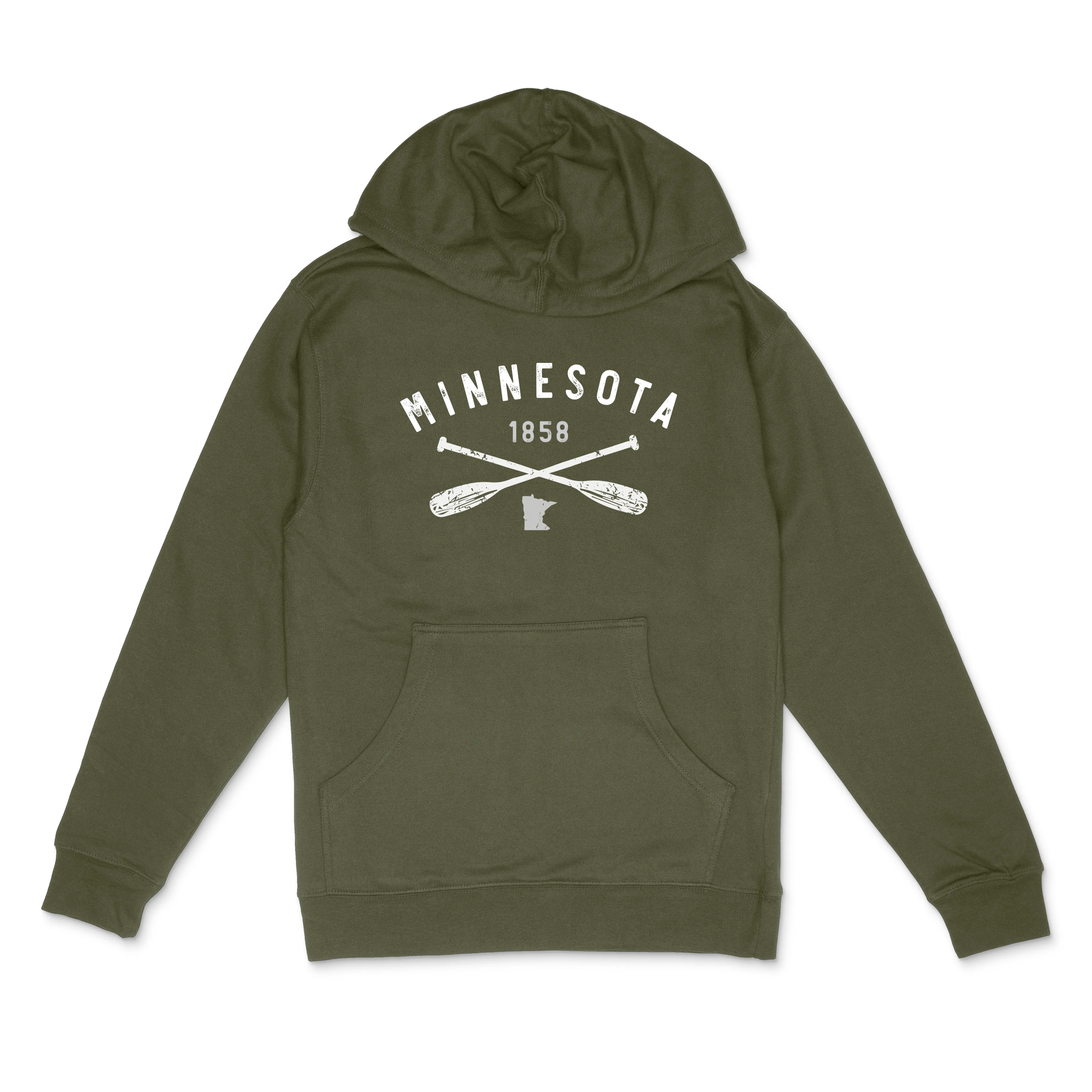 MN124 Midweight Hooded Sweatshirt