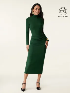 Mockneck Open-Back Bandless Brami Dress