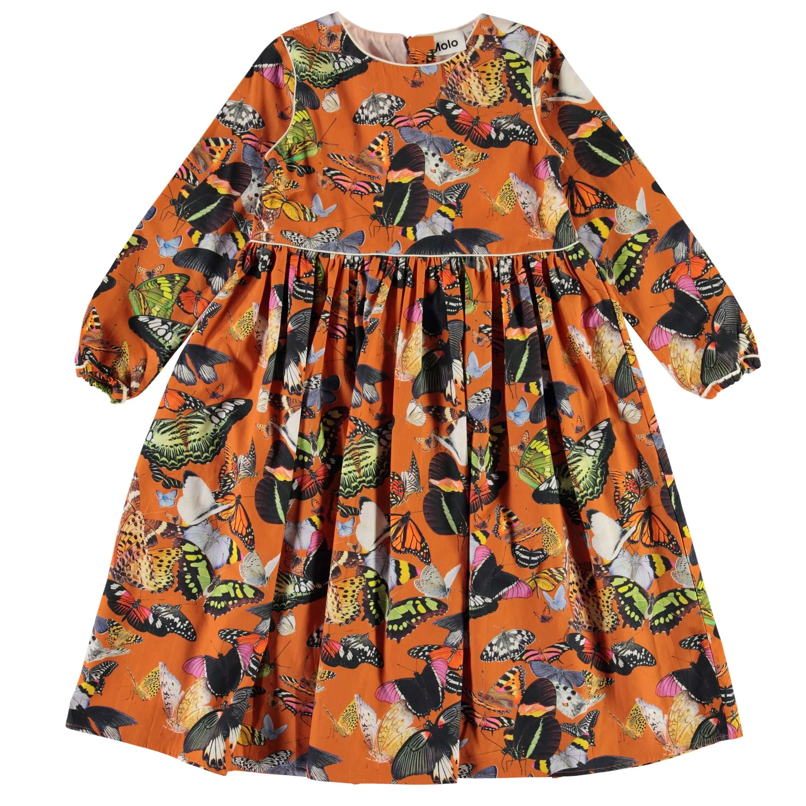 Molo Papillon Orange Cassiopeia Girls Dress
