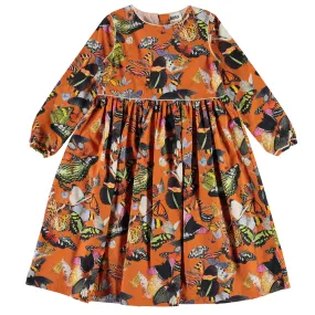 Molo Papillon Orange Cassiopeia Girls Dress