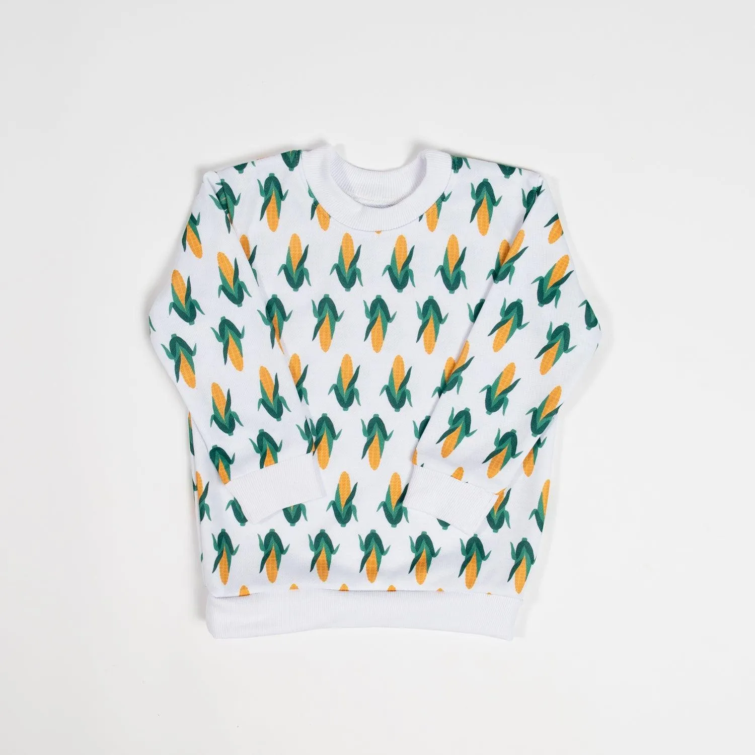 Mom & Me White Corn Crewneck - Kids