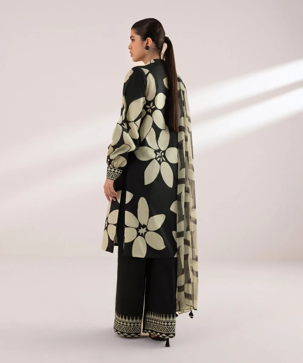 Monochrome '24-2 Piece - Printed Lawn Suit - 00U3Pbw24V45