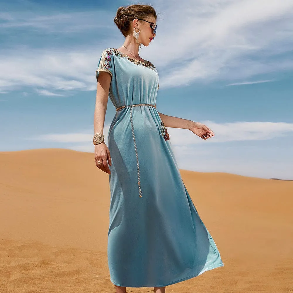 Moonlight Velvet Maxi Dress | Mandala