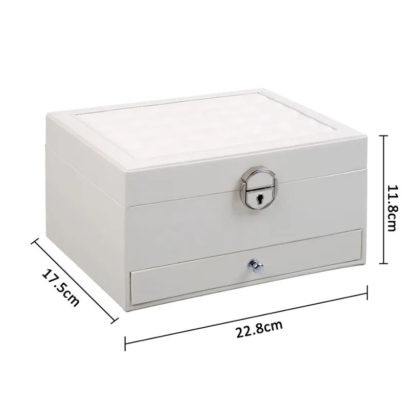 Multifunctional Multi-Layer Leather Jewelry Storage Case