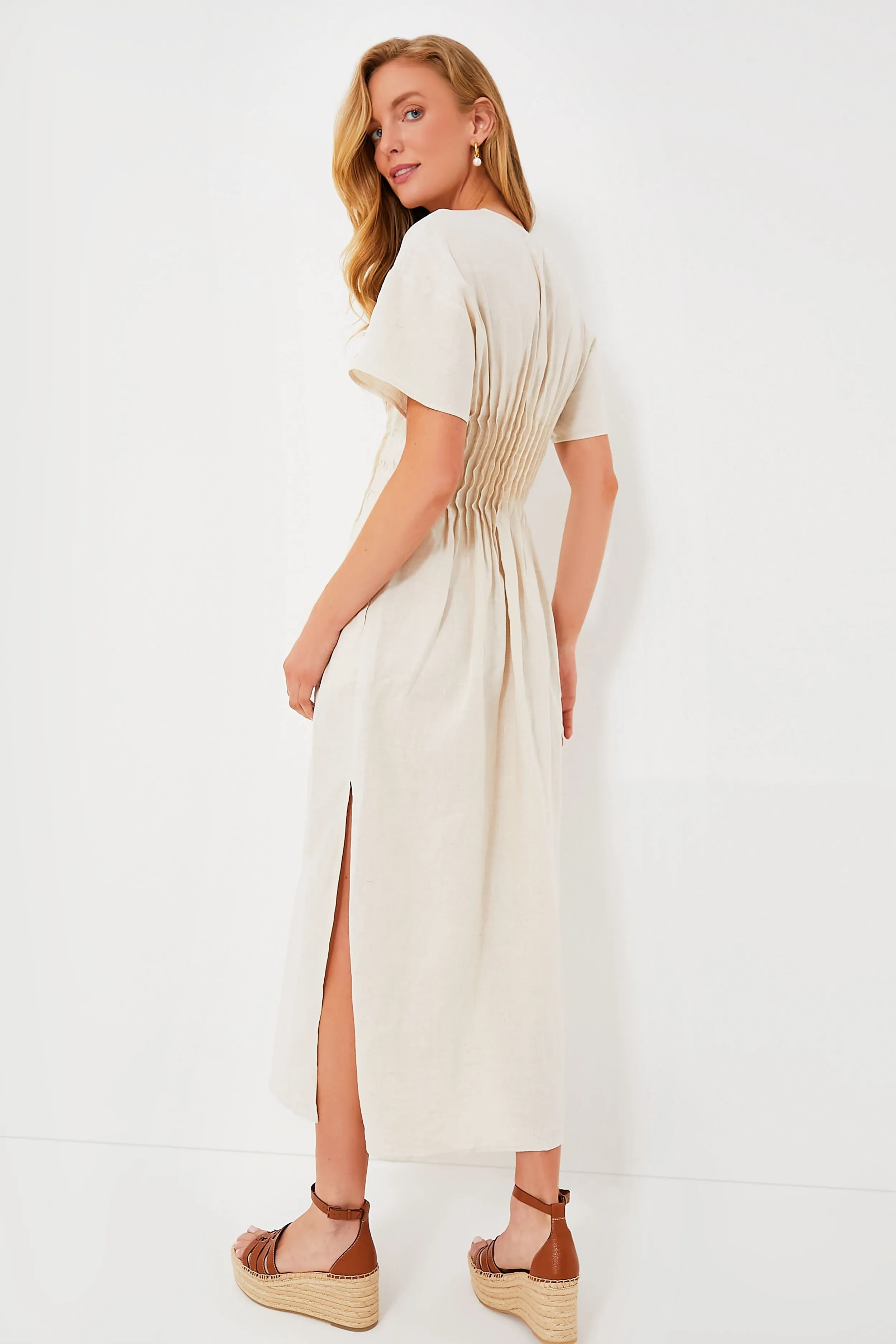 Natural Lauretta Midi Dress