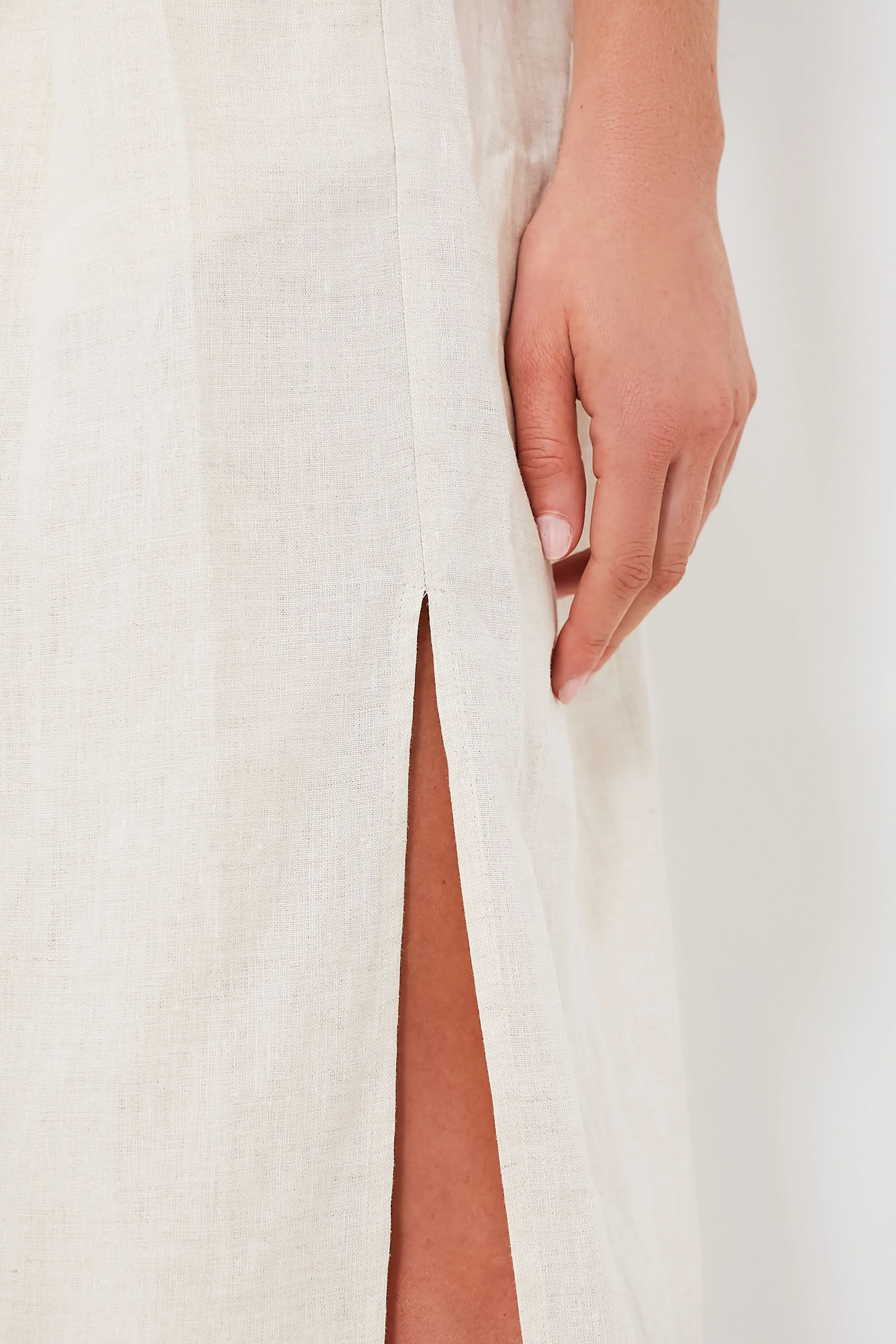 Natural Lauretta Midi Dress