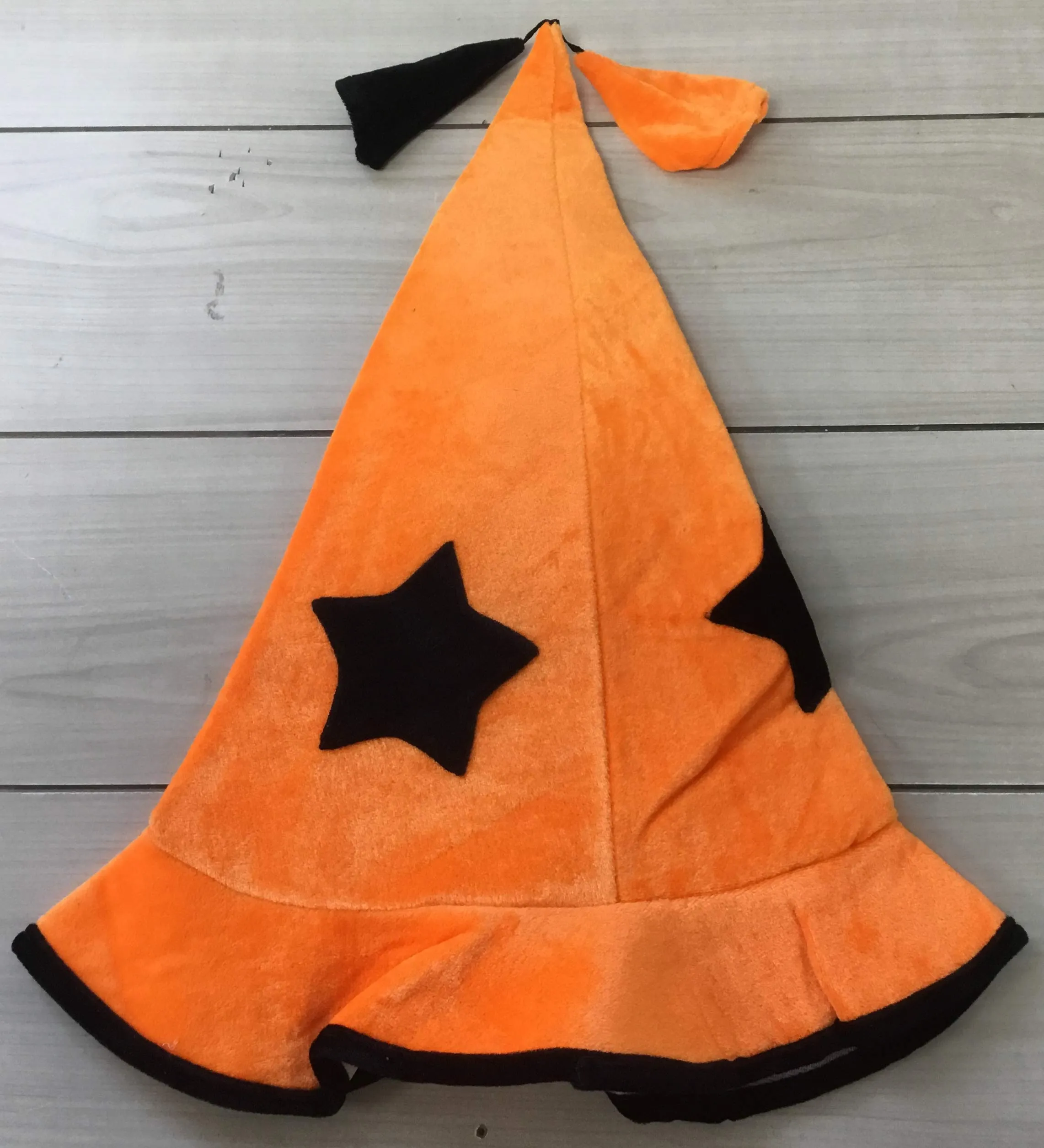 Neon witches/wizards hat - Halloween/fancy dress-ONE COLOUR CHOSEN AT RANDOM (PURPLE & ORANGE)
