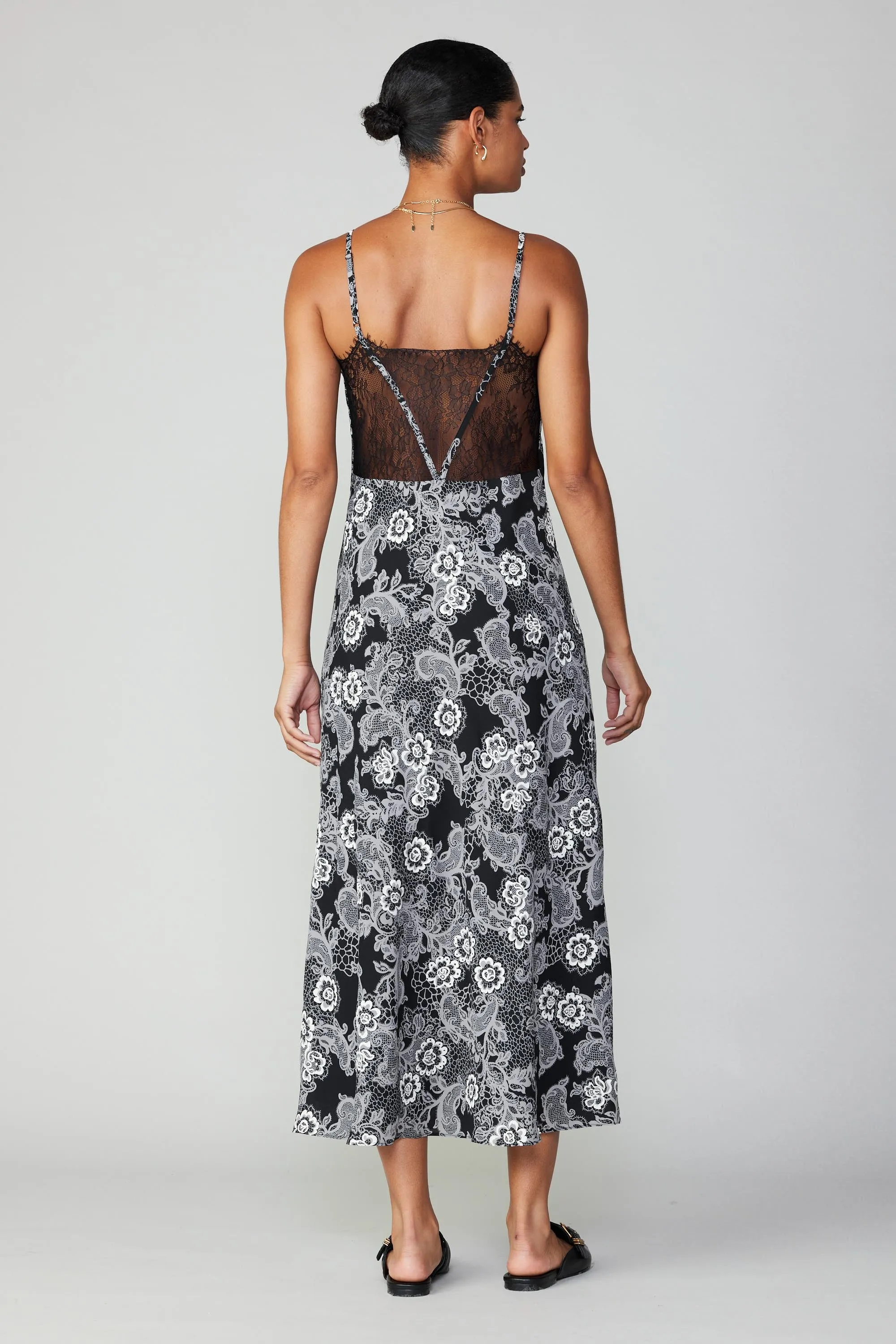 Noir Floral Maxi Dress