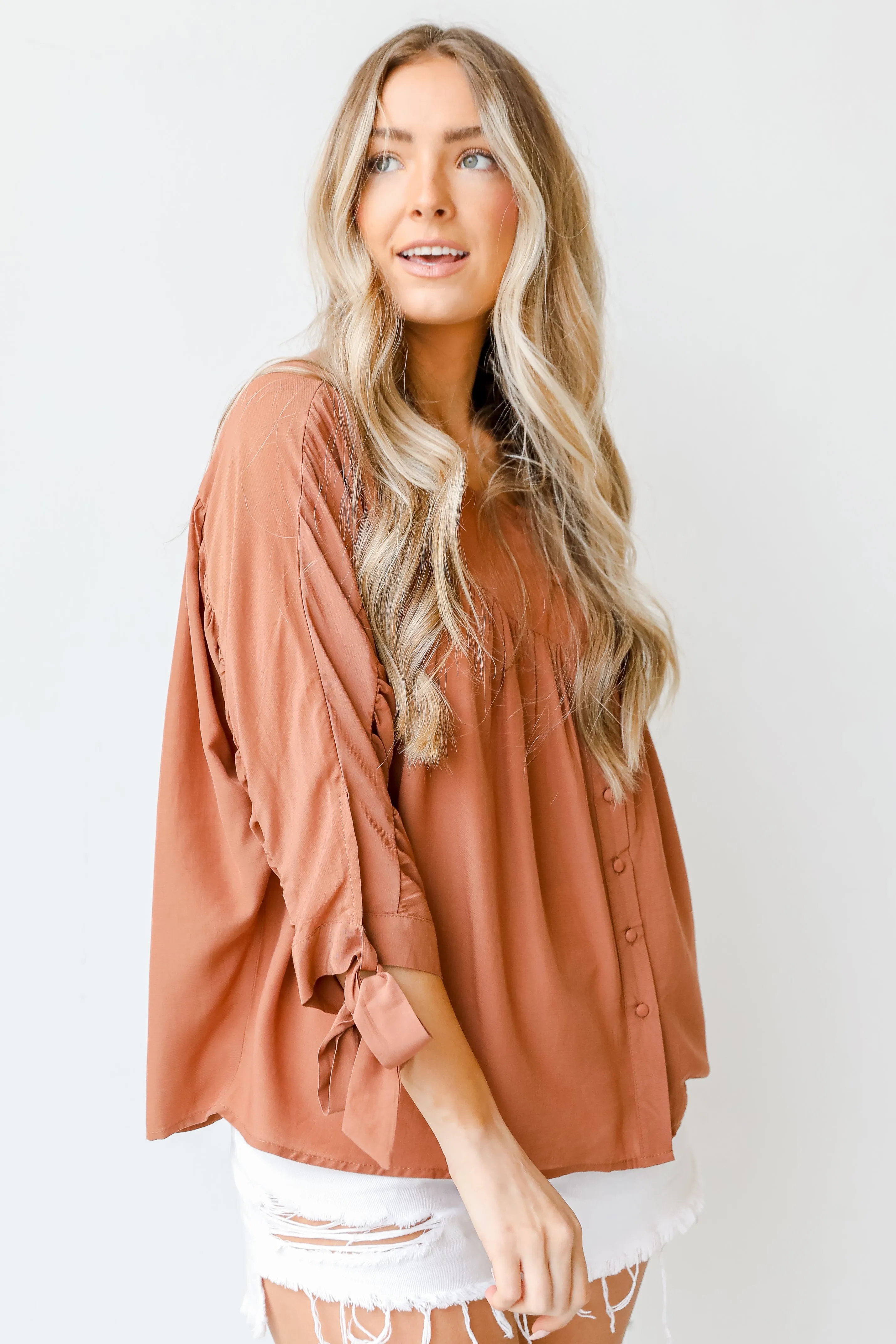 Not Just A Crush Babydoll Blouse
