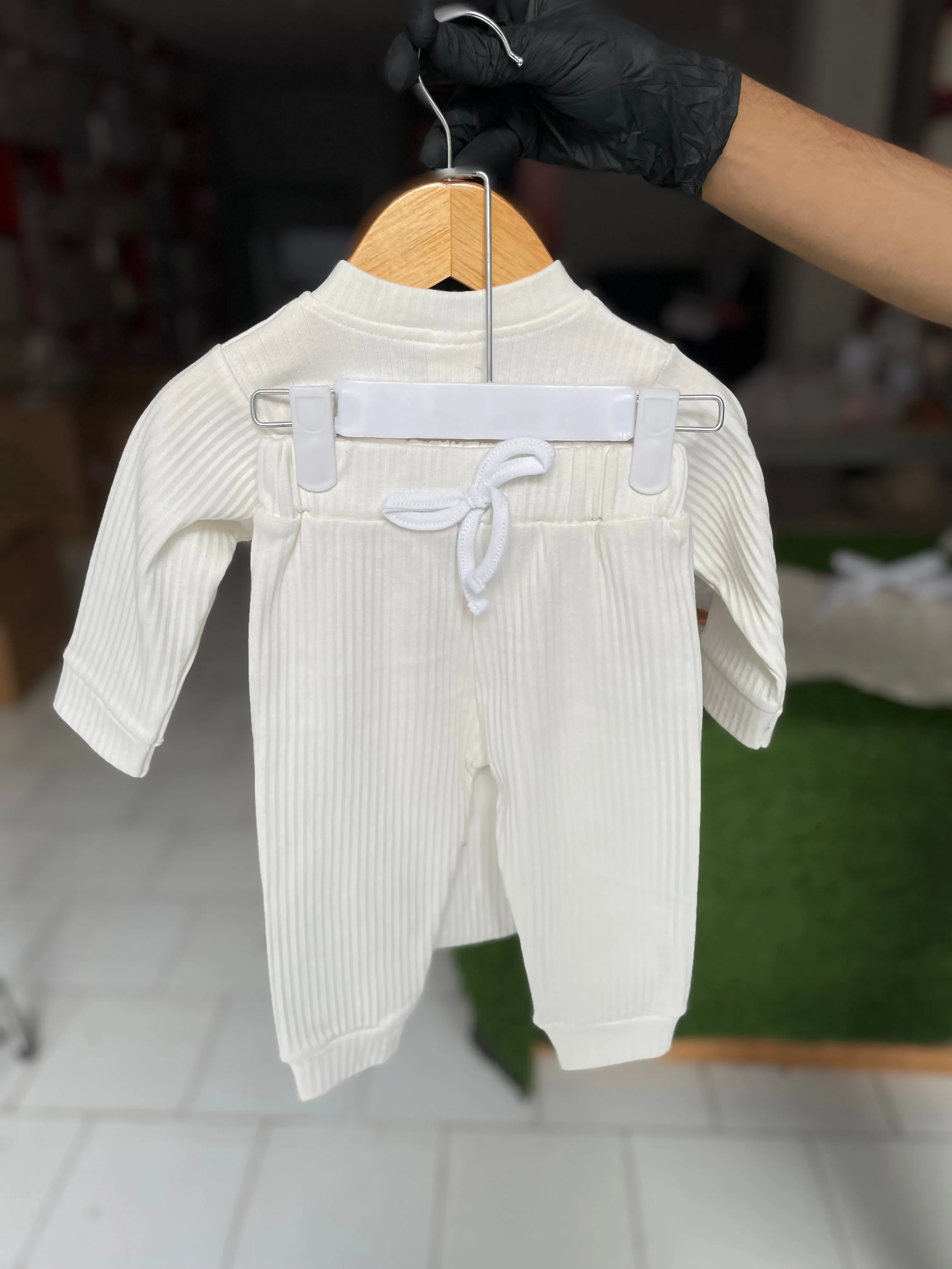 Off White 2pc Winter Set
