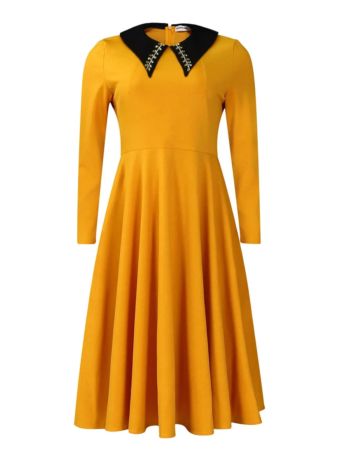 Office Wear Three-dimensional Mid-Calf Plus Size Dresses