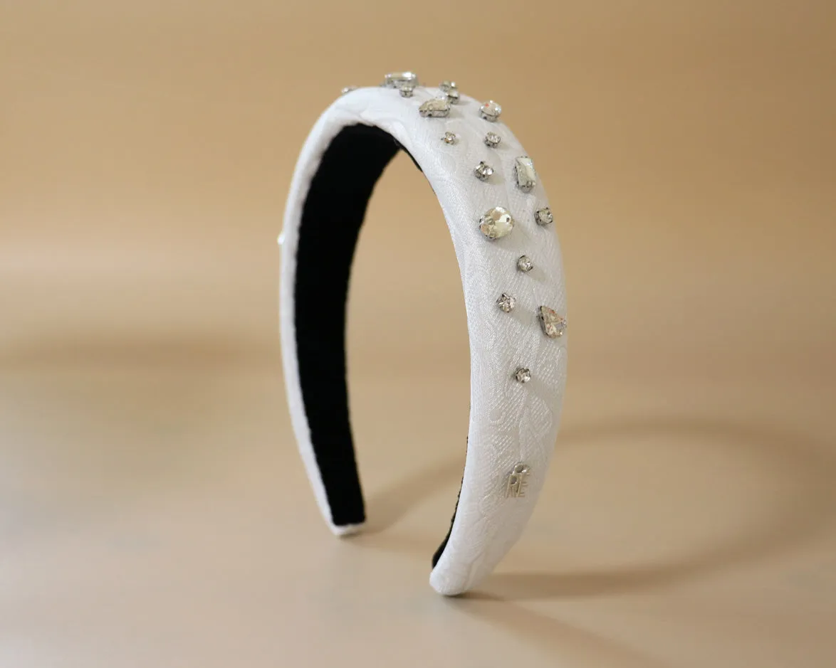 OG Headband Pure White Silver