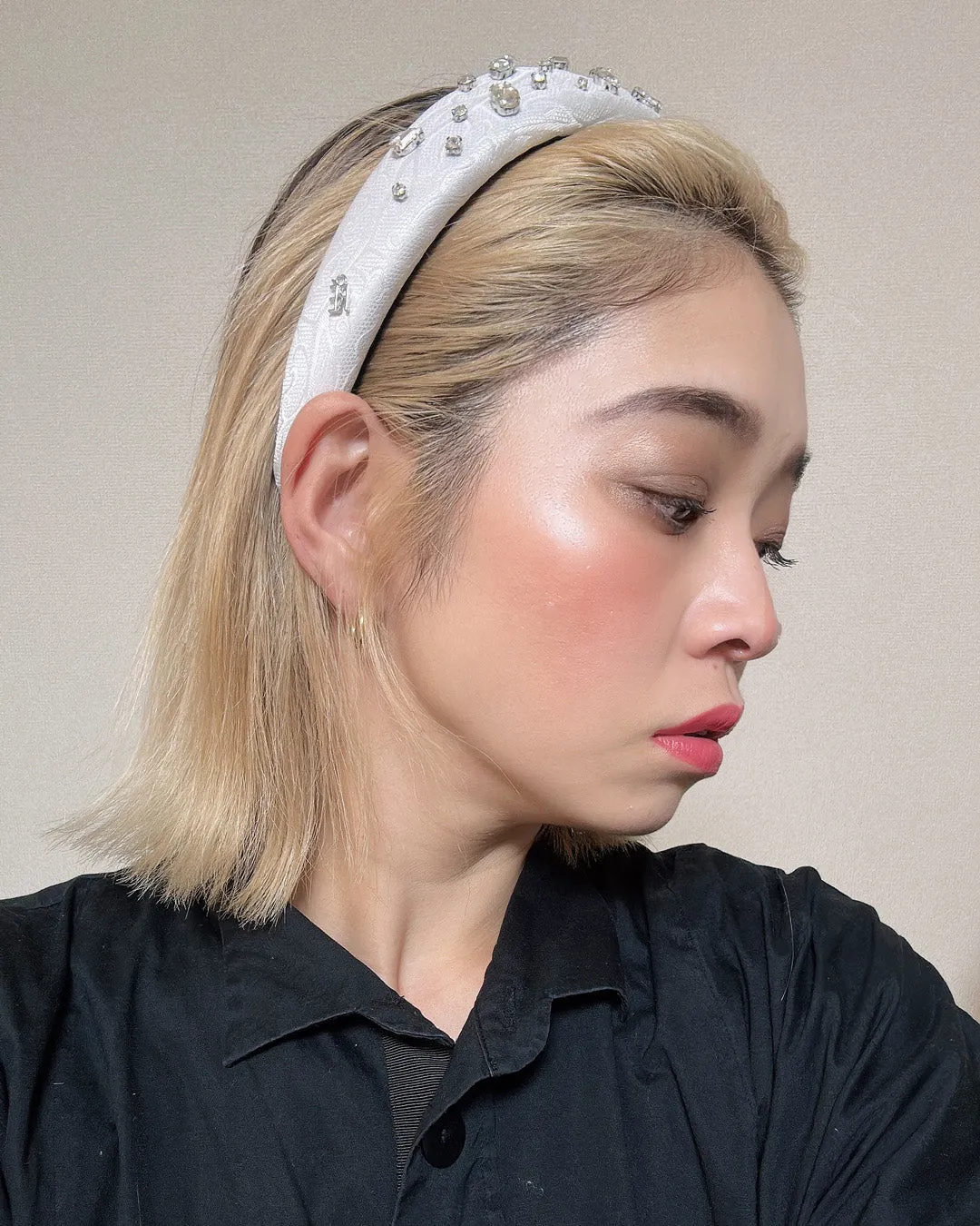OG Headband Pure White Silver