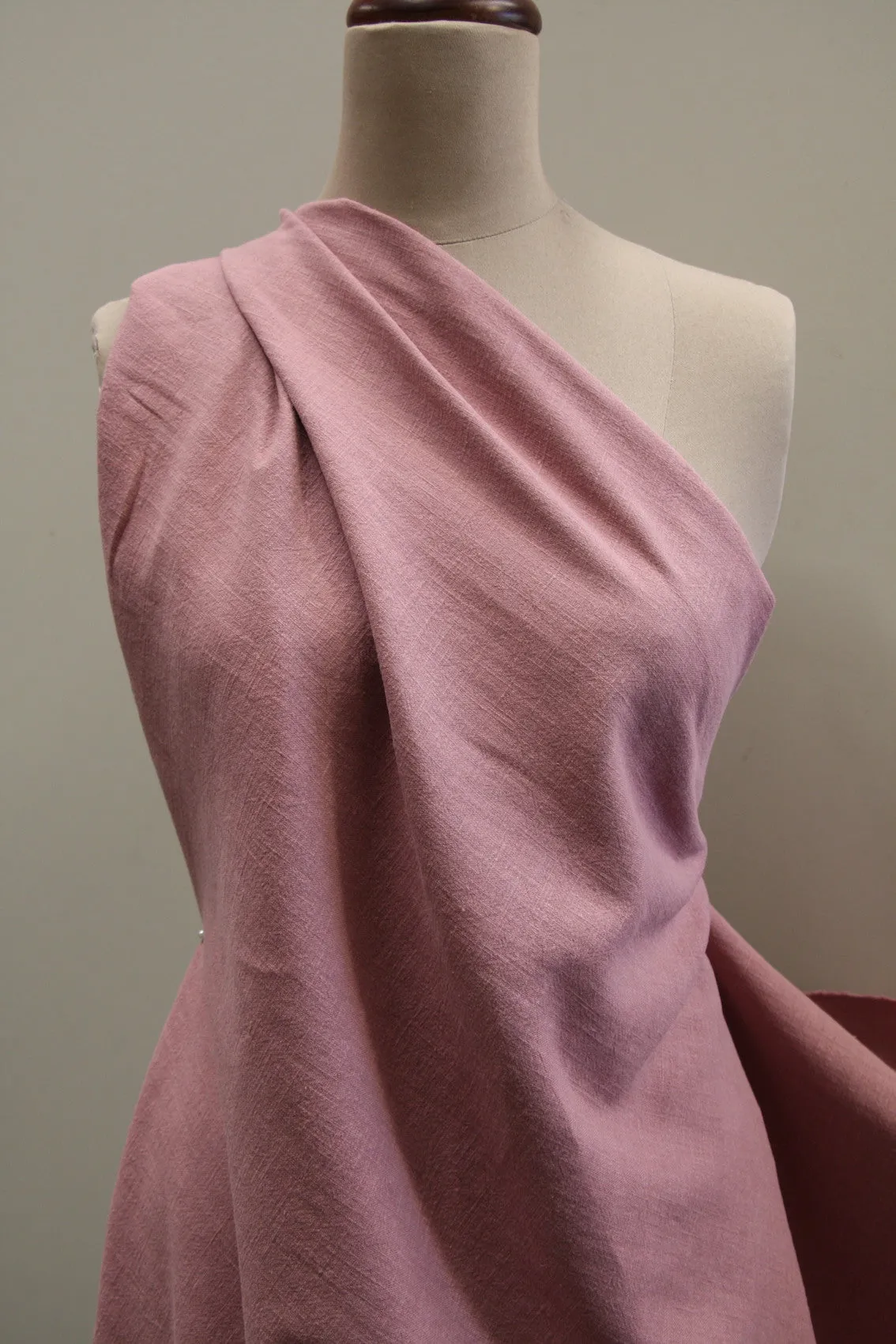 Old Rose Pebble Wash Linen