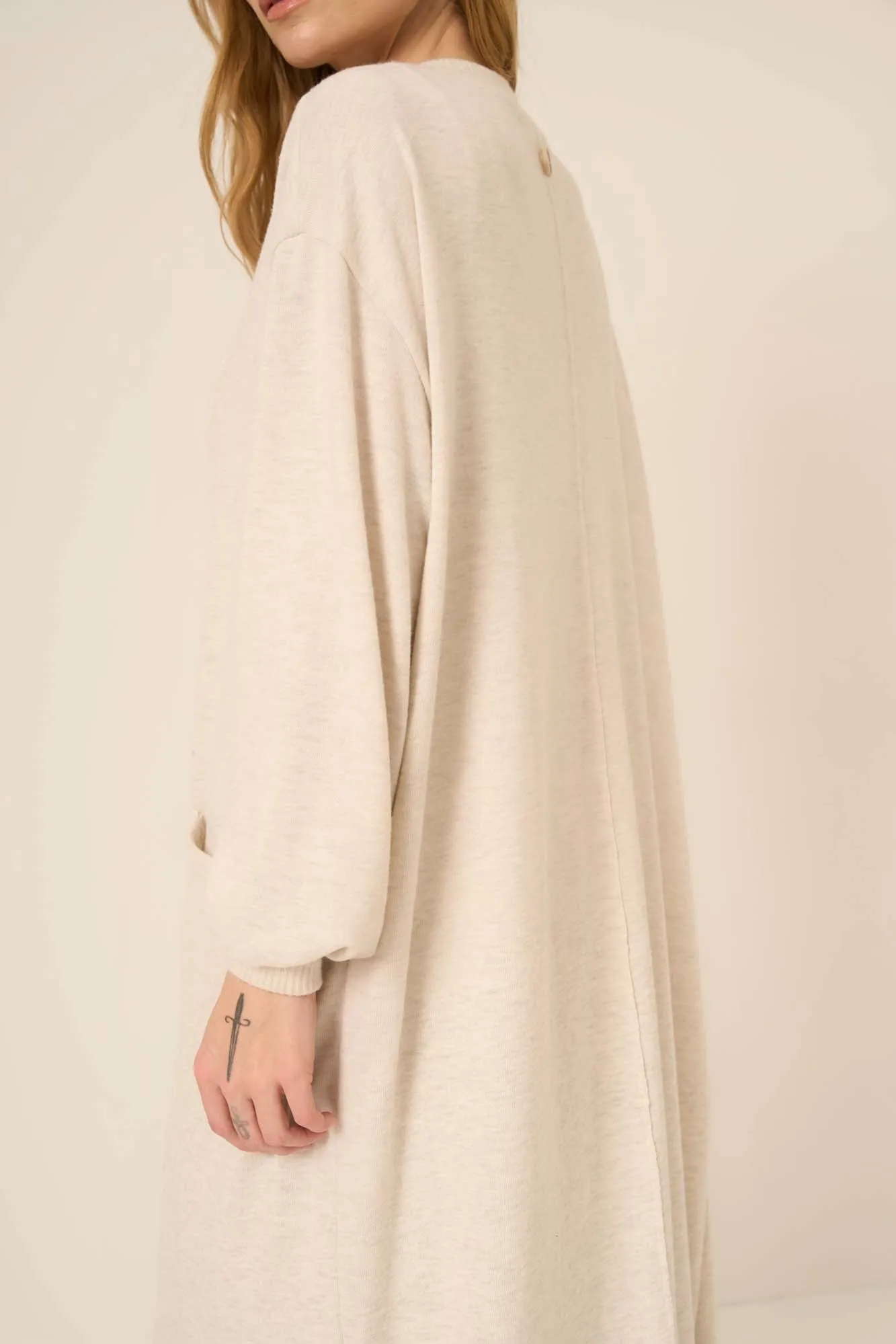 On My Way Brushed Cardi - Oatmeal