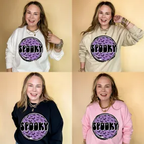 Online Exclusive |  Spooky Graphic Sweatshirt in Multiple Color Options